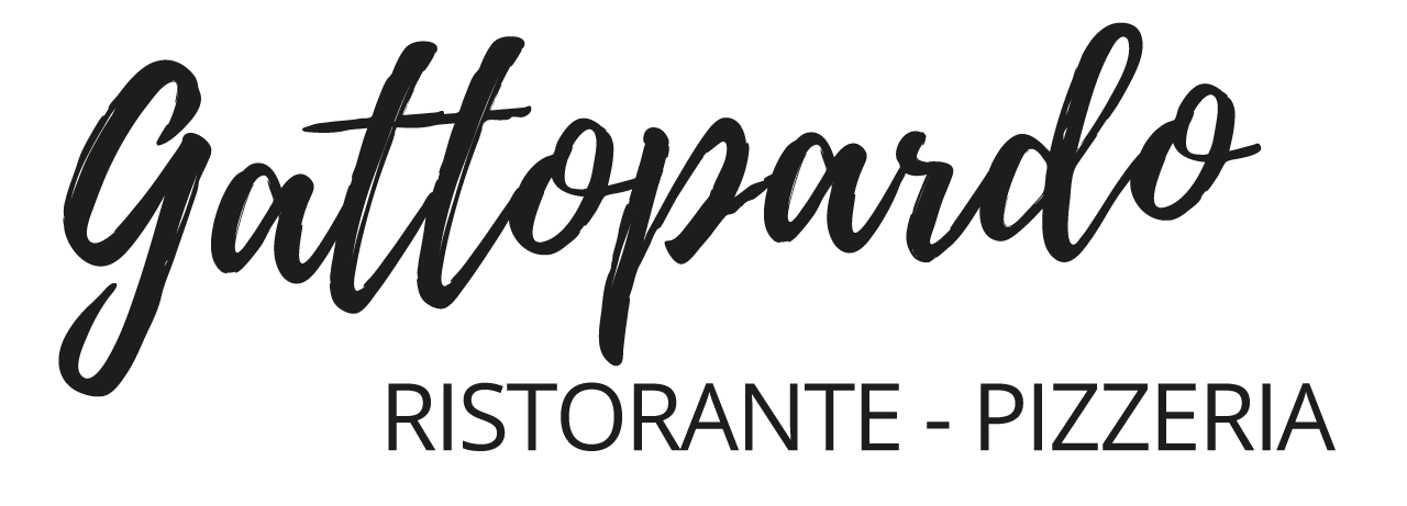 Logo nero Gattopardo ristorante pizzeria a Dalmine